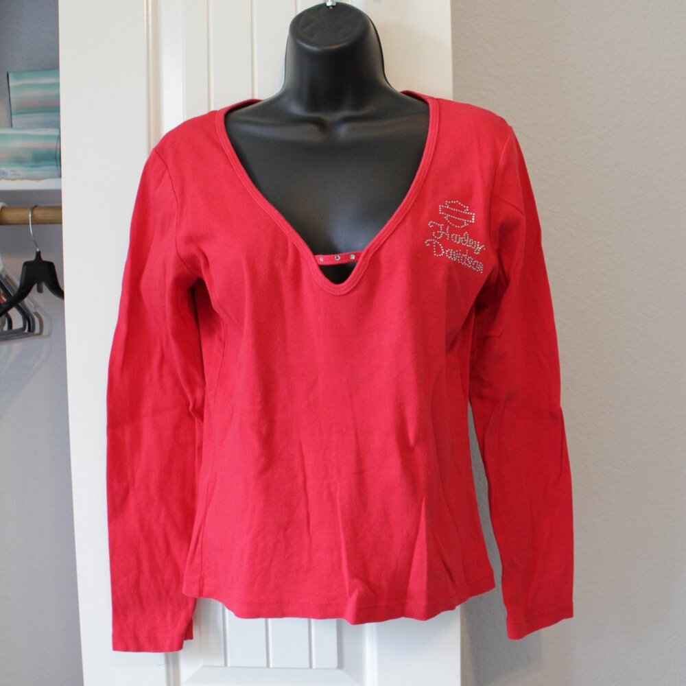 Harley-Davidson Red Long Sleeve Tee